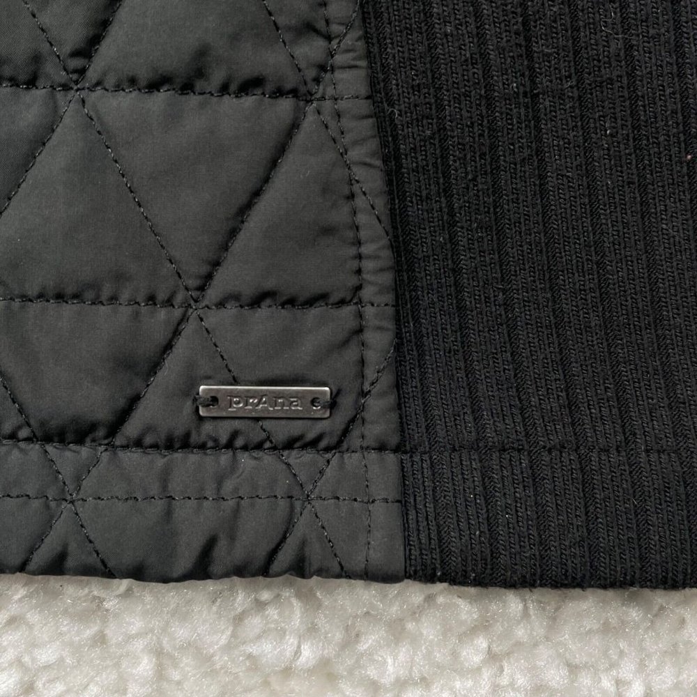 Prana Esla Long Black Sherpa Lined Coat - Picture 13 of 14